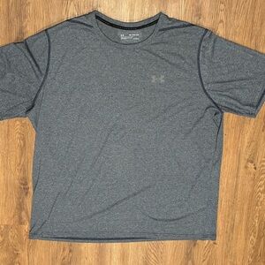Under Armour Men's Heather Blue Short Sleeve Tee